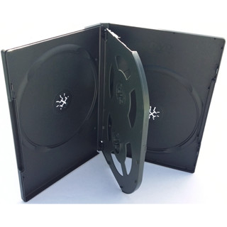 กล่องใส่แผ่น DVD-R 6หน้าบาง สีดำ