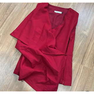 เสื้อ Yada m อกคอวี สี burgundy