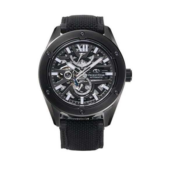 นาฬิกา Orient Star Avant-gard Skeleton Mechanical Watch  (RE-BZ0002B) สายผ้าคอร์ดูรา บัลลิสติก ไนลอนราคาป้าย 79000 บาท