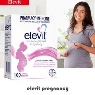 Elevit Pregnancy Multivitamin Pharmacy Vitamins Minerals Lactation การตั้งครรภ์ การให้น้ำนม วิตามินรวมการตั้งครรภ์