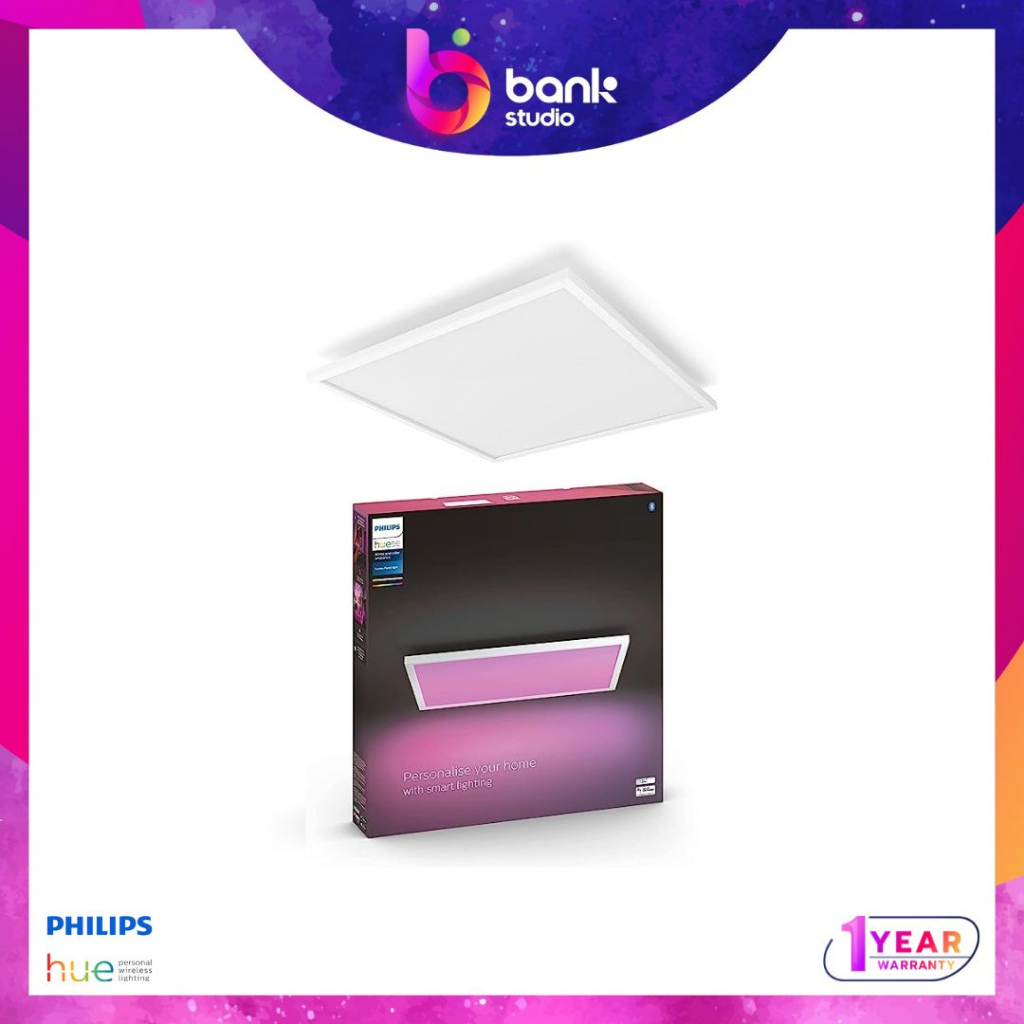 (ประกัน 1ปี) โคมไฟติดลอย LED Panel Light Philips Hue Surimu Square Panel 60x60