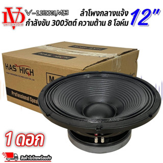 ดอกลำโพงกลางแจ้ง ขนาด 12นิ้ว DAVID AUDIO รุ่นV-1203MB กำลังขับ 300วัตต์ ความต้าน 8 โอห์ม ราคาต่อ 1ดอก ราคาประหยัด