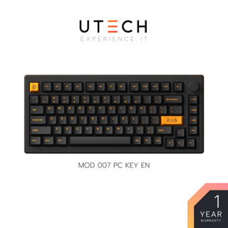 คีย์บอร์ด AKKO MOD 007 PC Color Orange on Black Size 75% Hotswap Mechanical Keyboard by UTECH