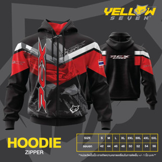 Y7 เสื้อซิ่ง PCX150 HOOD ฮู้ด แบบสวม แบบซิป แจ็คเก็ต Jacket พิมพ์ลาย ตรงรุ่น