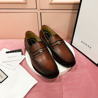 รองเท้า Gu cci Loafers  งานออริหนังแท้เทียบแท้-