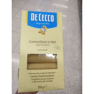 De Cecvo Cannelloni 250g.ดิเชคโคพาสต้าเส้นไข่ 250กรัม