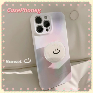 🍑CasePhoneg🍑ป้องกันการหล่น ขอบเต็ม iPhone 11 14 pro max ขาตั้ง ถอดได้ ไล่ระดับ เรียบง่าย case for iPhone 12 13