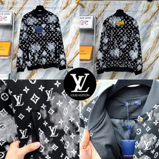 Louis Vuitton Jacket 🖤 Hiend 1:1 เสื้อแจ็คเก็ตสีดำ แต่งกระดุมหน้า