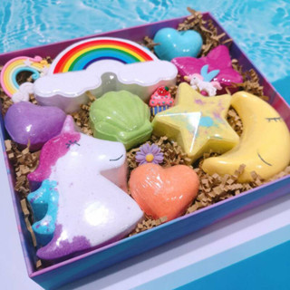 Fancy #Bathbomb (set 9 ลูก) #บาธบอม #ของเล่นในอ่างน้ำ #ของเล่นน้ำ