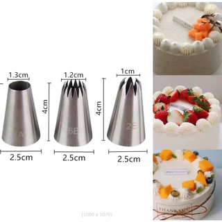 พร้อมส่ง 🎂8H🎂 หัวบีบครีม 36เบอร์ ขนาดกลาง 1M/6B