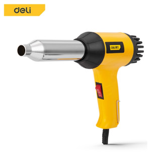 Deli เครื่องเป่าลมร้อน Heat Gun 700w ปืนเป่าลมร้อนอเนกประสงค์ ใช้สำหรับติดฟิล์ม ฟิล์มหด ปืนเชื่อมพลาสติก ปืนเป่าลมร้อน