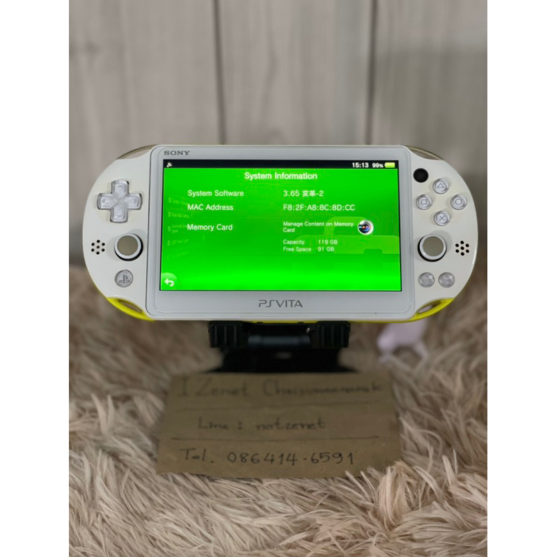 PSVITA2000 สีเขียวมะนาว มือสอง สวยมาก