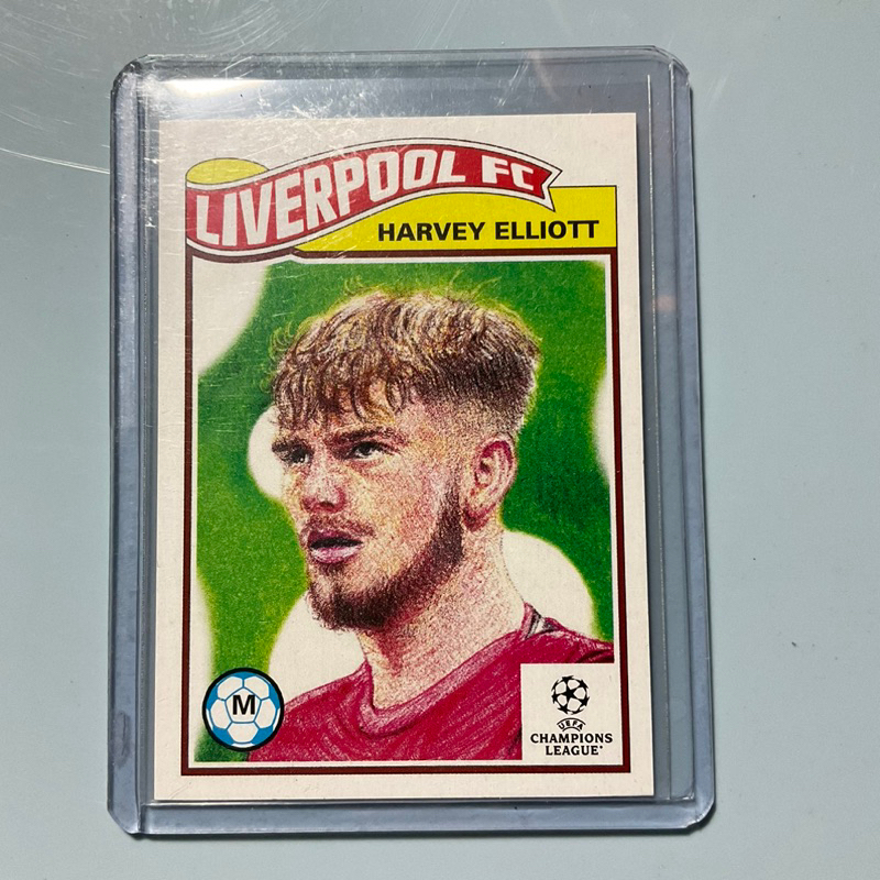 2021-22 TOPPS UCL SOCCER UEFA LIVING SET CARD HARVEY ELLIOTT Liverpool