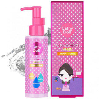 CATHY DOLL แอลกลูต้าไธโอนเมจิกอาร์มพิทโทนเนอร์ 120ML เคที่ดอลล์ โทนเนอร์สำหรับเช็ดทำความสะอาดผิวใต้วงแขน