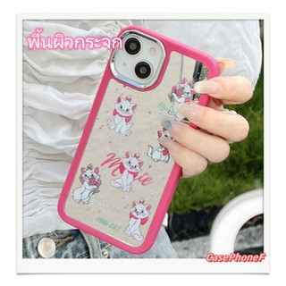 ✨ส่งของขวัญ✨เคส for iPhone 11 14 Pro Max Case for iPhone 12 13 ป้องกันการตก การป้องกัน พื้นผิวกระจก สาวน่ารักหัวใจ การ์ต