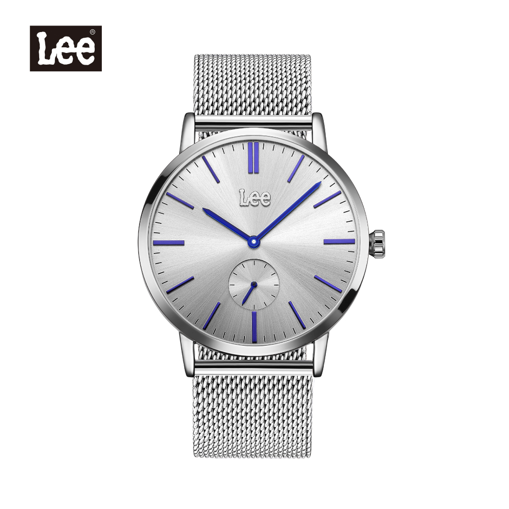 Lee นาฬิกาข้อมือ ผู้ชาย สไตล์มินิมอล LEF-M151ASV2-1L แบรนด์แท้ USA สายสแตนเลส กันน้ำ ระบบอนาล็อก