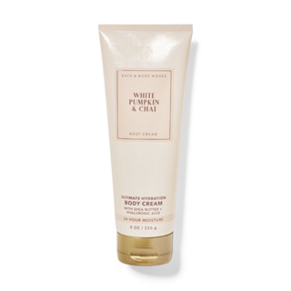 ครีมน้ำหอม Bath &amp; Body Works white pumpkin and chai Body Cream 226g. ของแท้