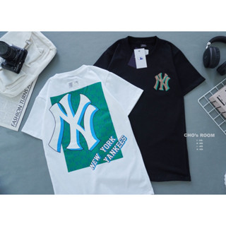 พร้อมส่ง 🫰🏻 เสื้อยืดny งานสกรีนหน้า-หลัง ป้าย MLB งานสวยมากแกร