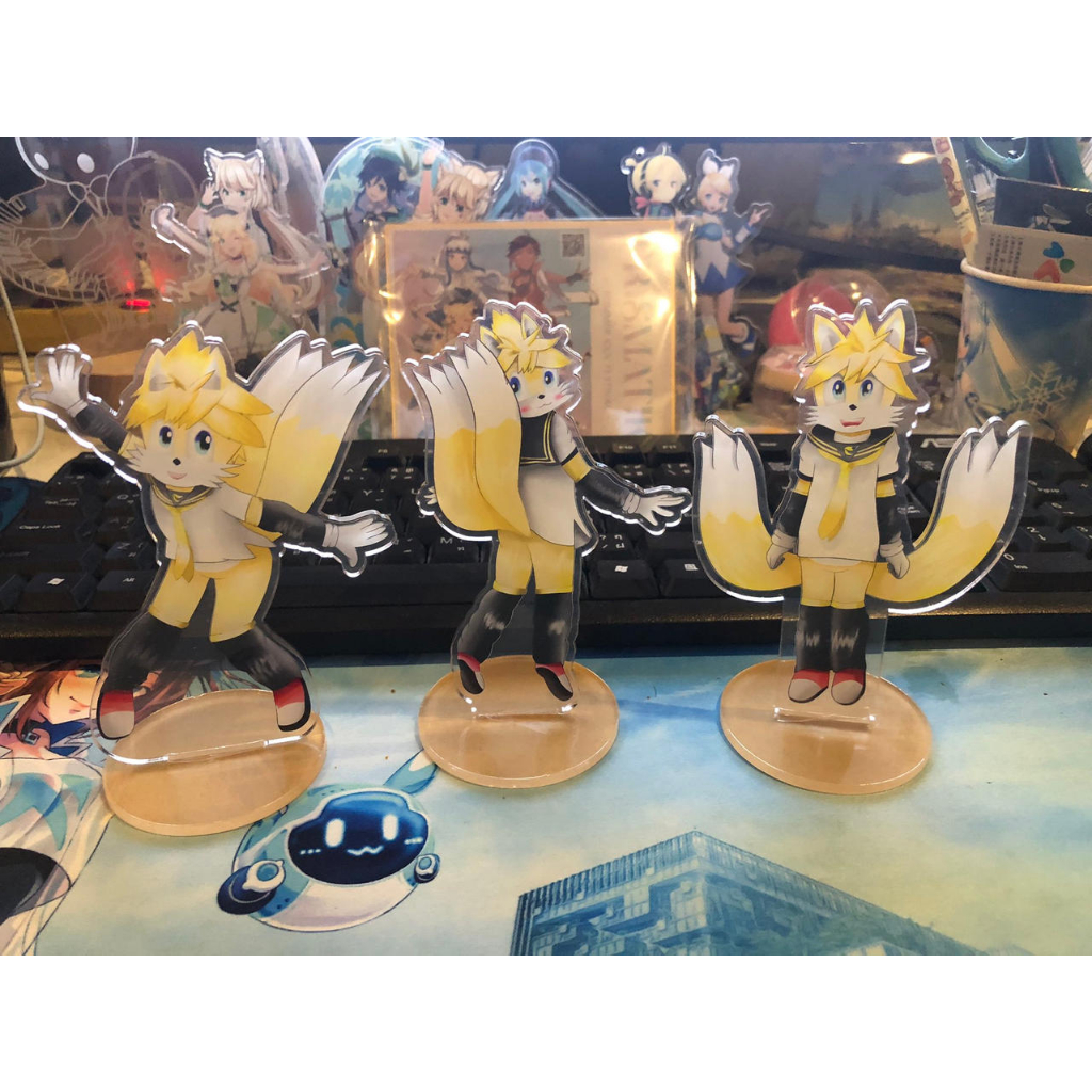 โซนิด Sonic the hedgehog x Vocaloid Kagamine Tails Acrylic Stand 12cm