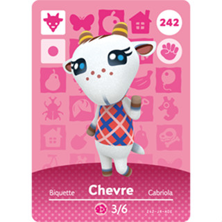 Animal Crossing Amiibo cards ของแท้ Series 3 No. 242