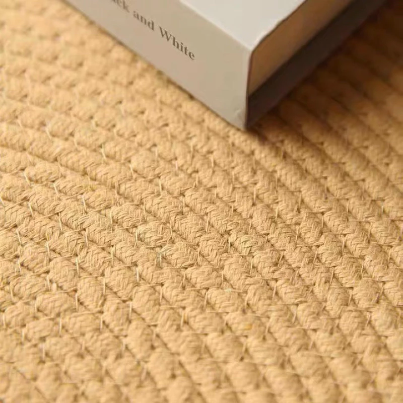 พรมแต่งบ้าน ของแต่งบ้านสไตล์มินิมอล พรมวงกลมขอบพู่ 100cm thumbnail 6