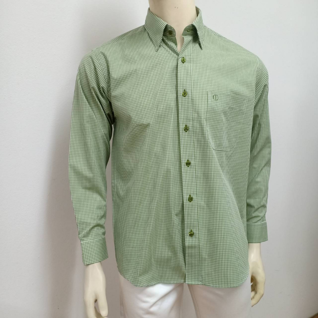 Alain Delon Shirt เสื้อเชิ้ตแขนยาว ทรง BASIC แขนยาว รุ่น SLC208-0