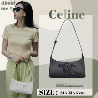 ⭐เซลีน Celine CUIR TRIOMPHE Underarm Bag/กระเป๋าสะพาย/2022 New/Ladies