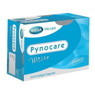 Mega We Care Pynocare White 2x10 Capsules เมก้า วี แคร์ ไพโนแคร์ ไวท์ 20 แคปซูล/กล่อง