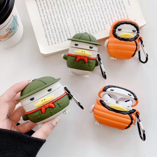 เคส Airpod Airpod Case หูฟัง Apple AirPods ซิลิโคน Apple AirPods ลาย เป็ดทหาร POD-1159 เป็ดว่ายน้ำ POD-1160