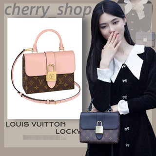 🍒หลุยส์วิตตอง💯LOUIS VUITTON Locky BB BAG กระเป๋าถือสุภาพสตรี/กระเป๋าสะพายไหล่/กระเป๋าสะพายข้าง