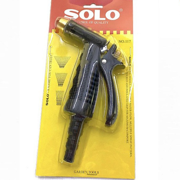 SOLO ปืนฉีดน้ำหัวฉีดทองเหลือง no.117 หัวฉีดรดน้ำต้นไม้ หัวฉีดล้างรถ หัวจ่ายน้ำ Solo(โซโล) ของแท้100%