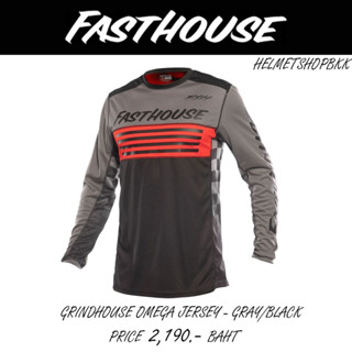 เสื้อแขนยาว  FASTHOUSE GRINDHOUSE OMEGA JERSEY GREY BLACK