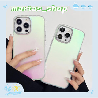 ❤️ส่งของขวัญ❤️ เคสไอโฟน 11 12 13 14 Pro Max สไตล์คู่รัก แฟชั่น ความนิยม เลเซอร์ ฤดูร้อน Case for iPhone สาวน่ารักหัวใจ