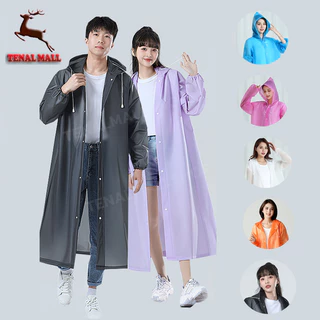 เสื้อกันฝนแฟชั่น สไตล์เกาหล ชุดกันฝน  เสื้อกันฝน Rain coats เสื้อกันฝนผู้ใหญ่ ชุดกันฝนแบบหนา EVA 100 กรัม