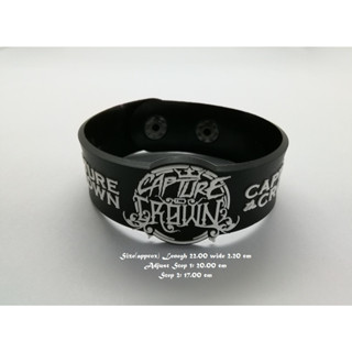 สร้อยข้อมือยาง Capture the Crown กําไลยางซิลิโคน แฟชั่น วงดนตรี กันน้ำ  silicone rubber wristband bracelet