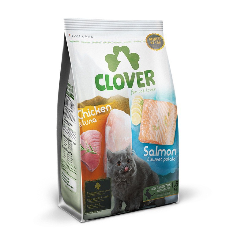 อาหารแมว Clover มีหลายขนาด