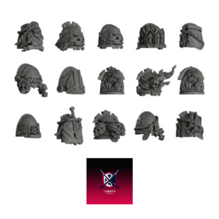 Warhammer 40k proxy parts shoulder pads01