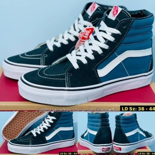 รองเท้า Vans Old Skool Hi Black Navy Blue ใส่ได้ทั้ง ชาย หญิง ส่งฟรี