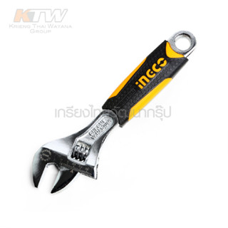 INGCO ประแจเลื่อน ด้ามหุ้มยาง 6 นิ้ว / 8 นิ้ว / 10 นิ้ว / 12 นิ้ว รุ่นงานหนัก ( Adjustable Wrench ) B