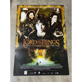 โปสเตอร์หนัง(พิมพ์ 2 หน้า) เดอะลอร์ดออฟเดอะริงส์:อภินิหารแหวนครองพิภพ  The Lord Of The Rings:The Fellowship Of The Ring