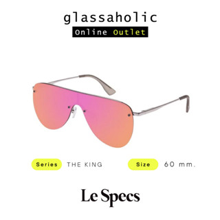 [ลดกระหน่ำ] แว่นกันแดด LE SPEC รุ่น THE KING ทรงนักบิน เลนส์ชมพู ดีไซน์ล้ำสมัย