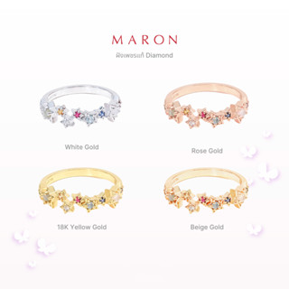 [Pre - Order] MARON - Nine Lucky Stars Eternity Ring with Diamond (สั่งทำ 30 วันทำการ) แหวนดาวนพเก้า เสริมดวง ฝังเพชรแท้