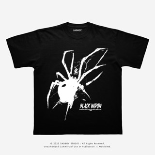 SADBOY® | Black Widow | Semi-Oversized | 100% Organic Cotton