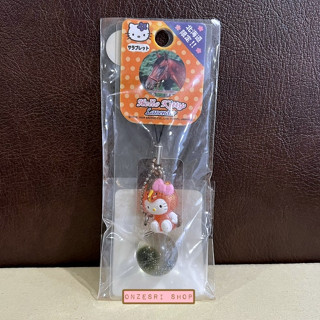 ที่ห้อยมือถือ Hello Kitty Lavender Marimo Strap (Hokkaido Limited) ปี 2004 * ของสะสม มีตำหนิ