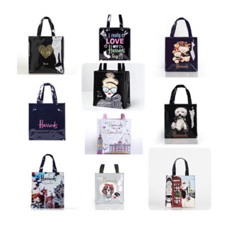 กระเป๋าถือ กระเป๋าสะพาย มี 3 ขนาด ของแท้ Harrods London Top-handle Shopping Bag กระเป๋า Shopping แบรนด์ดังจากอังกฤษ