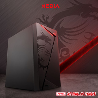 🛡️MSI MAG SHIELD M301 Micro-Tower ,Micro-ATX, Mini-ITX Black เคสเปล่า เคสคอมพิวเตอร์เกมมิ่งสุดเท่ ดีไซน์สวย ราคาดี 🛡️