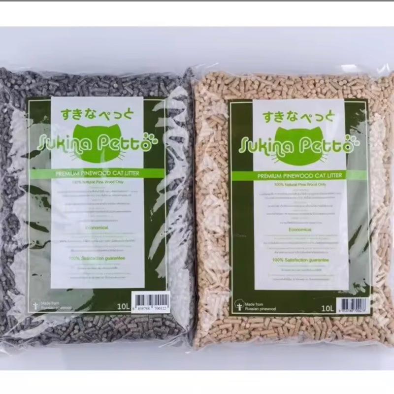 SUKINA PETTO (ซุกินะ เพ็ทโตะ) ทรายแมว เปลือกไม้สนรัสเซีย ขนาด 10 L