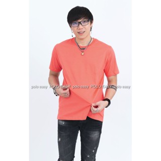 XL เสื้อยืด สีโอลด์โรส คอกลม แขนสั้น Size XL