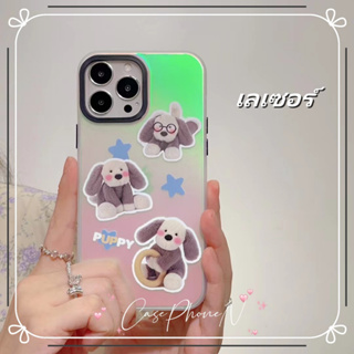 🔥สไตล์ใหม่🔥เคสไอโฟน iphone 11 14 Pro Max น่ารัก ตุ๊กตา เลเซอร์ ขอบเต็ม ป้องกันการตก เคส iphone 12 13 Pro Case for iPhone