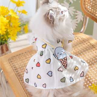 Summer Pet Dress เดรสหมา เดรสแมว เสื้อผ้าสัตว์เลี้ยง ชุดกระโปรงหมา เสื้อผ้าสุนัข